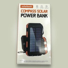 solarbank Compass Solar Power Bank – Carabiner – Flashlight – Phone Charger