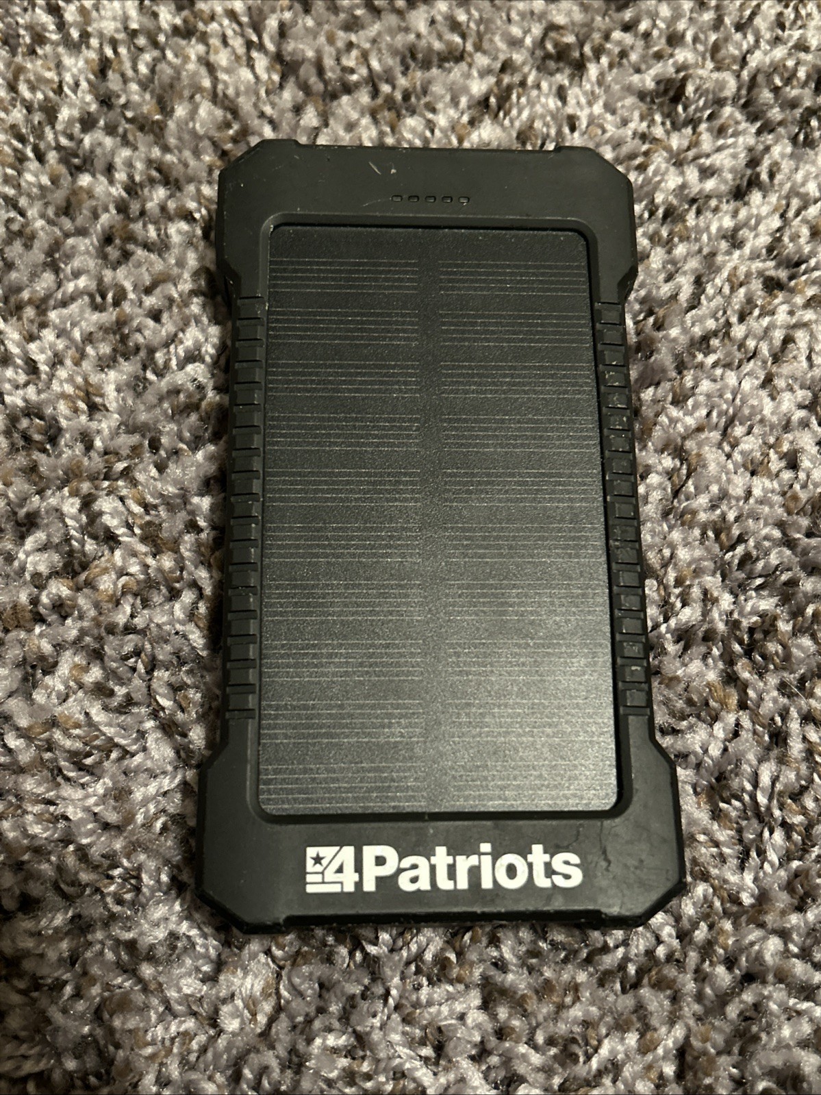 4Patriots Power Cell Portable 10000 mAh Solar Power Bank LED Flashlight 1.5W