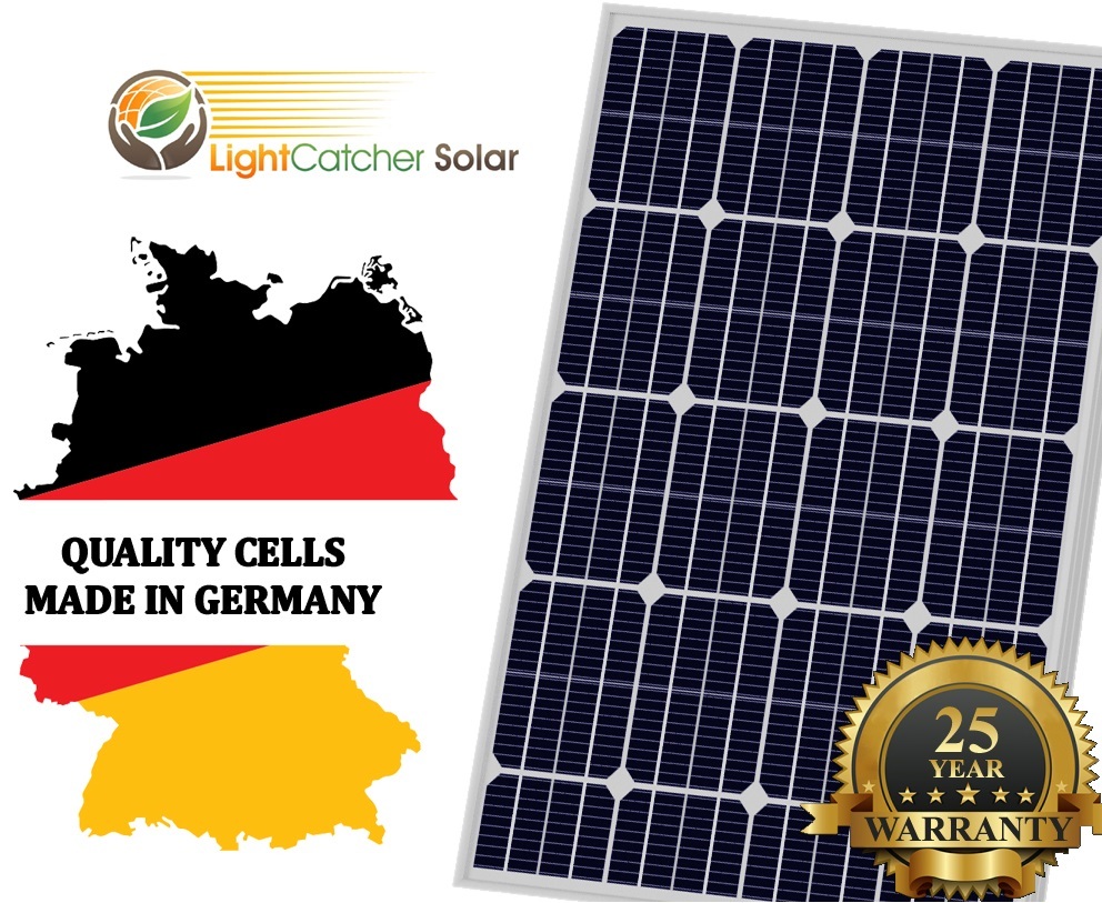 100W Watt Solar Panel Mono 12V Volt for Off Grid RV Boat Battery Charge Germany