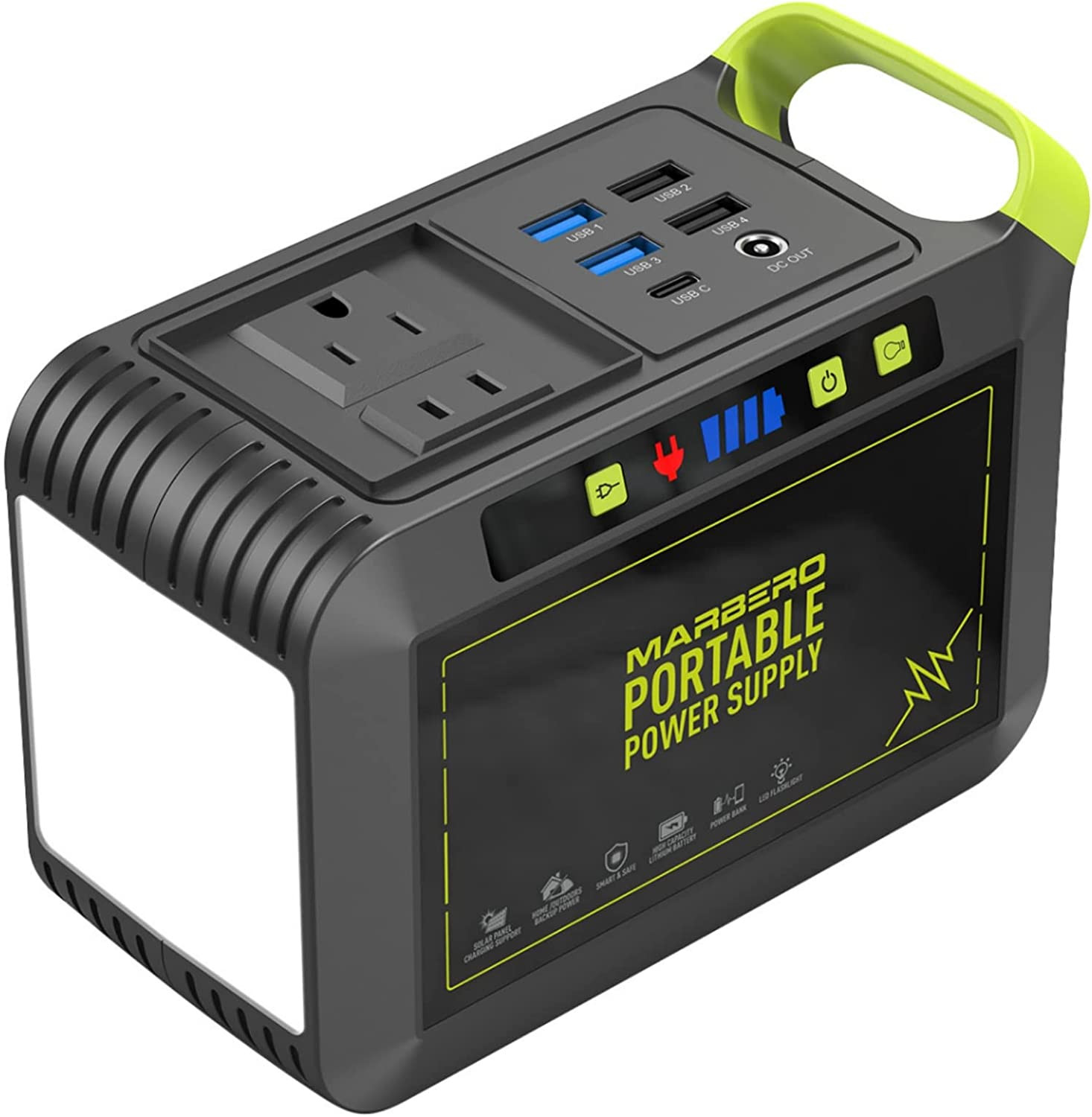 Portable Power Station 88Wh Solar Generator 120W AC Outlet Battery Backup