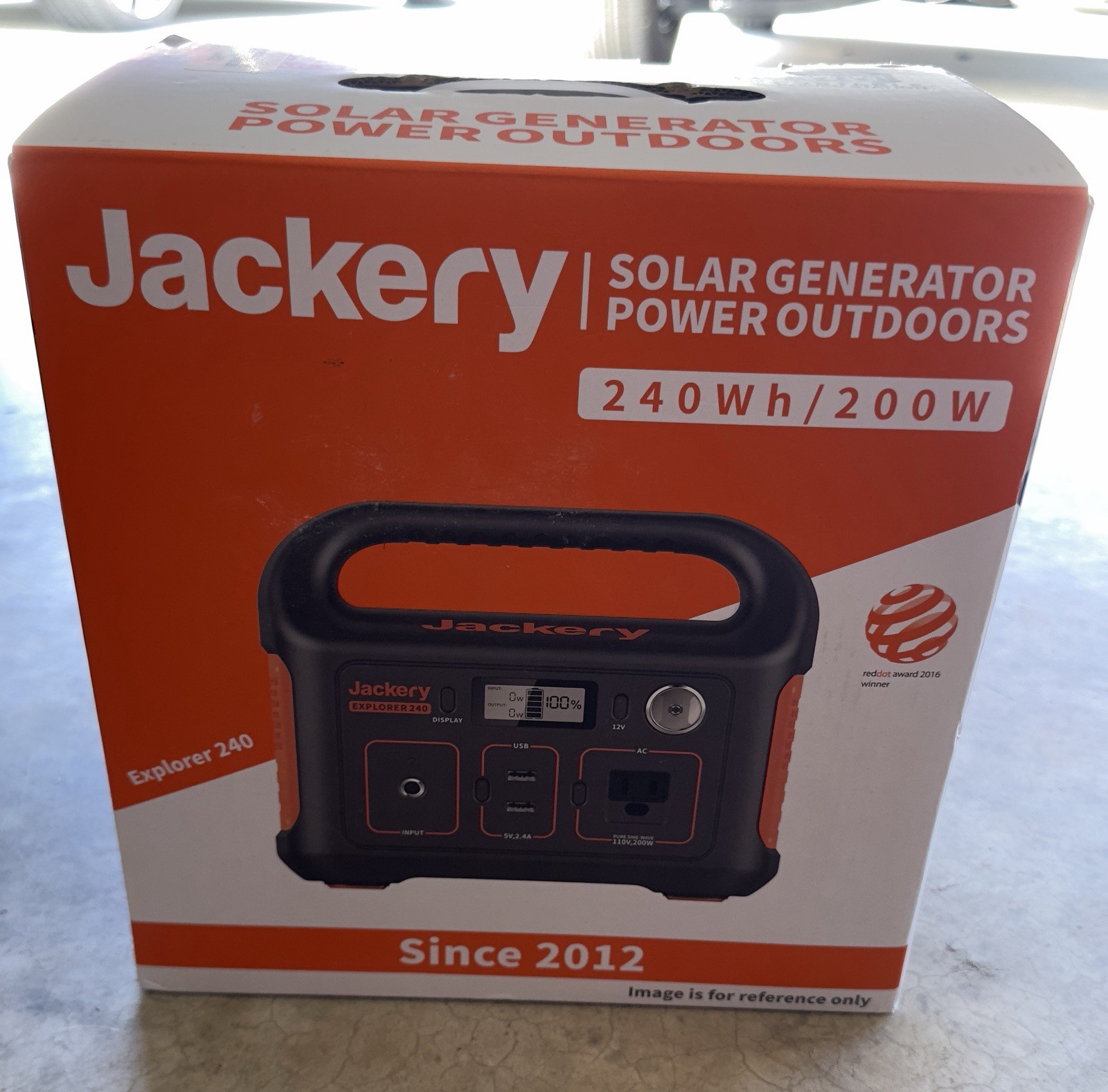 NEW Jackery Explorer 240 Portable Power Station 240Wh 200W G00240AAH-1 Complete