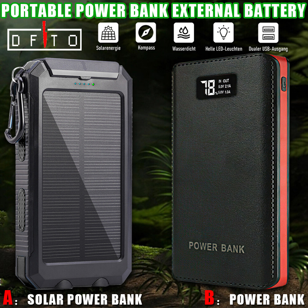 4USB Power Bank 10000mah Portable External Battery Backup Charger Fast Charging