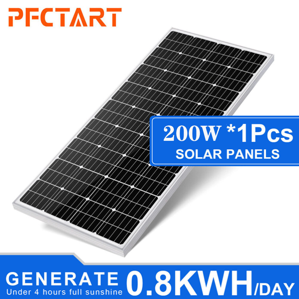200W 12V Solar Panel High Efficiency Monocrystalline Solar Panels For Caravan RV
