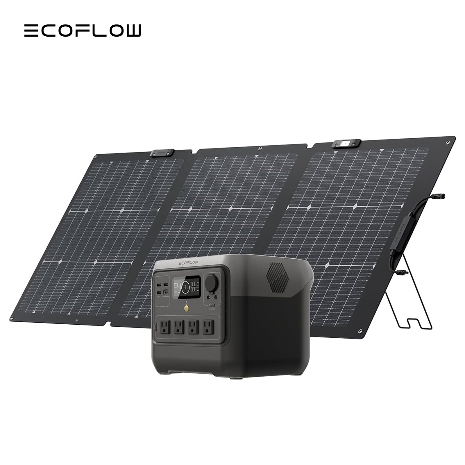 EcoFlow Solar Generator RIVER2 Pro 768Wh Portable Power Station+160W Solar Panel