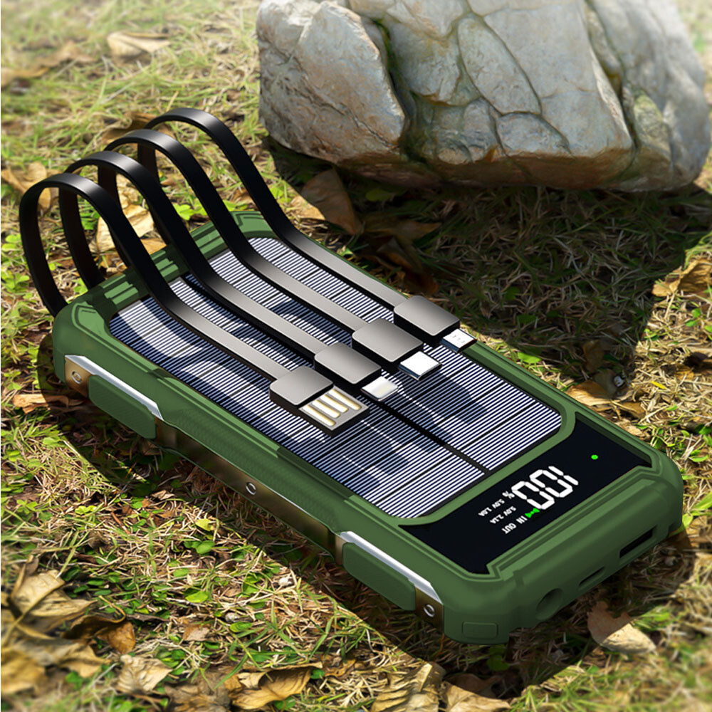900000mAh Portable External Solar Power Bank 4 USB Battery Charger For Phone