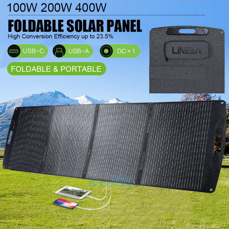 200W 400W Folding Solar Panel Portable Solar Charger for RV Camping Home OffGrid