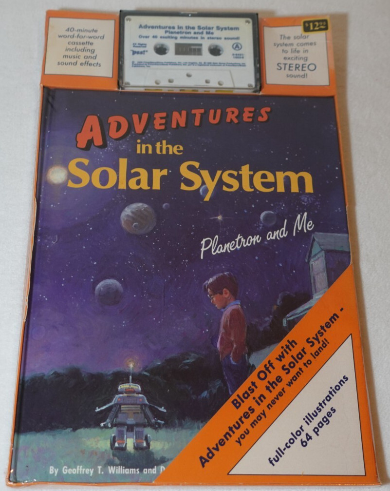 Adventures in the Solar System Planetron and Me 1986 Book & Cassette Rare Sealed