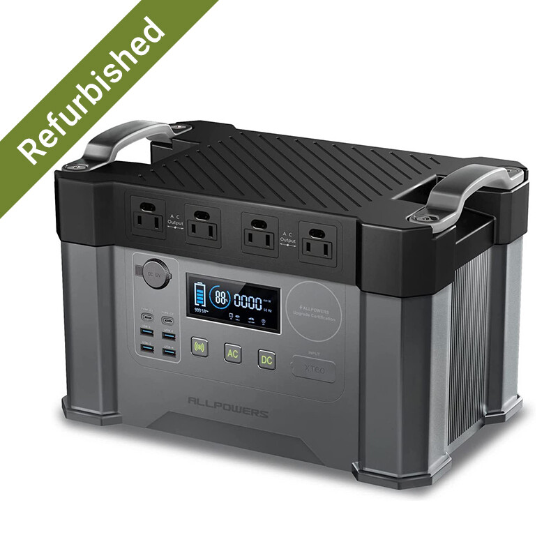 Portable Power Station 2000W (Peak 4000W) MPPT Solar Generator 1500Wh Backup