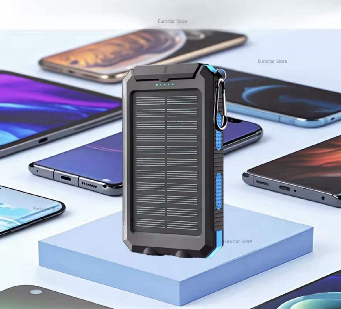 Waterproof Outdoor Solar Power Bank 38800mAh Dual USB