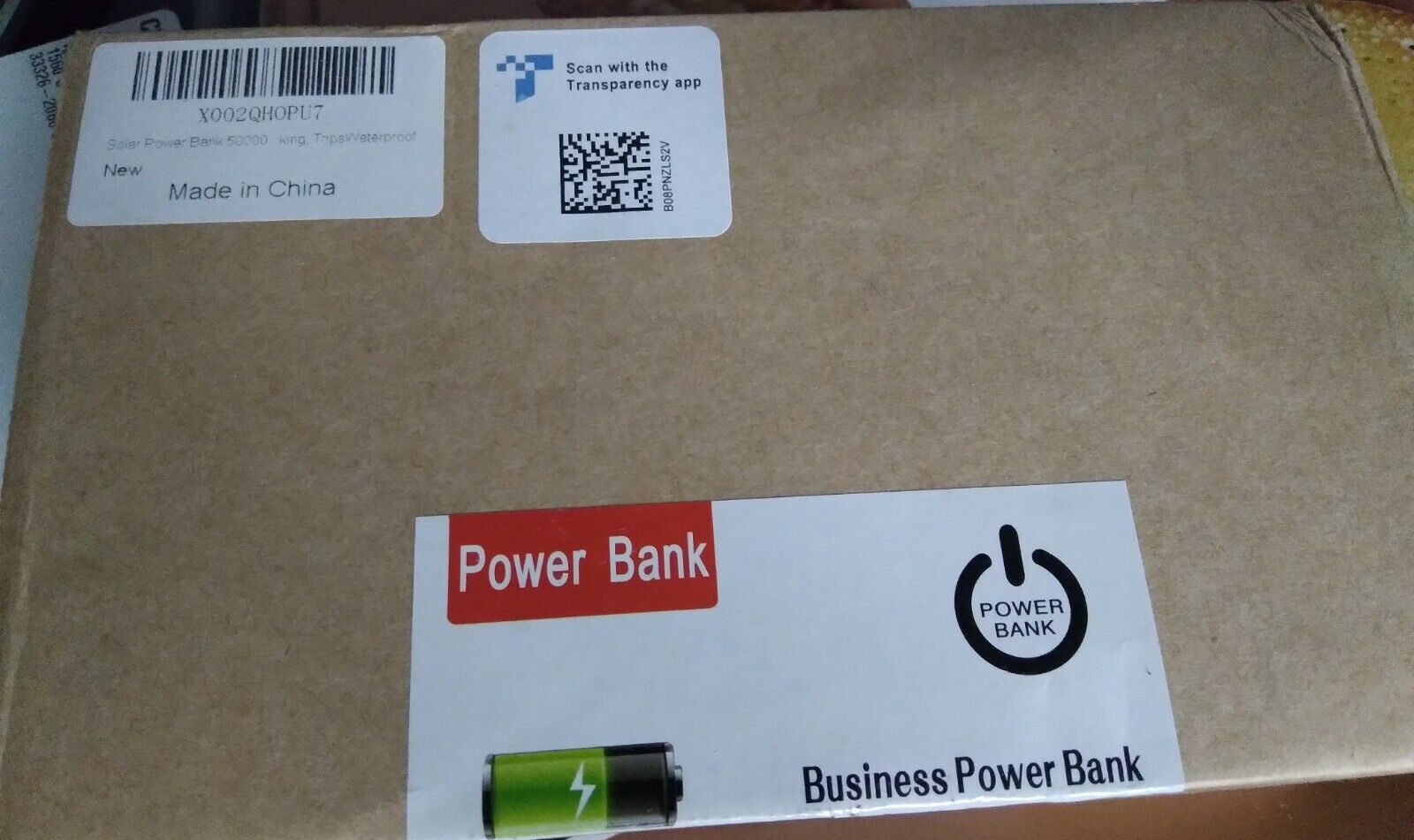 Blue Black Fast Charge Portable Business 50000mAh Solar Power Bank