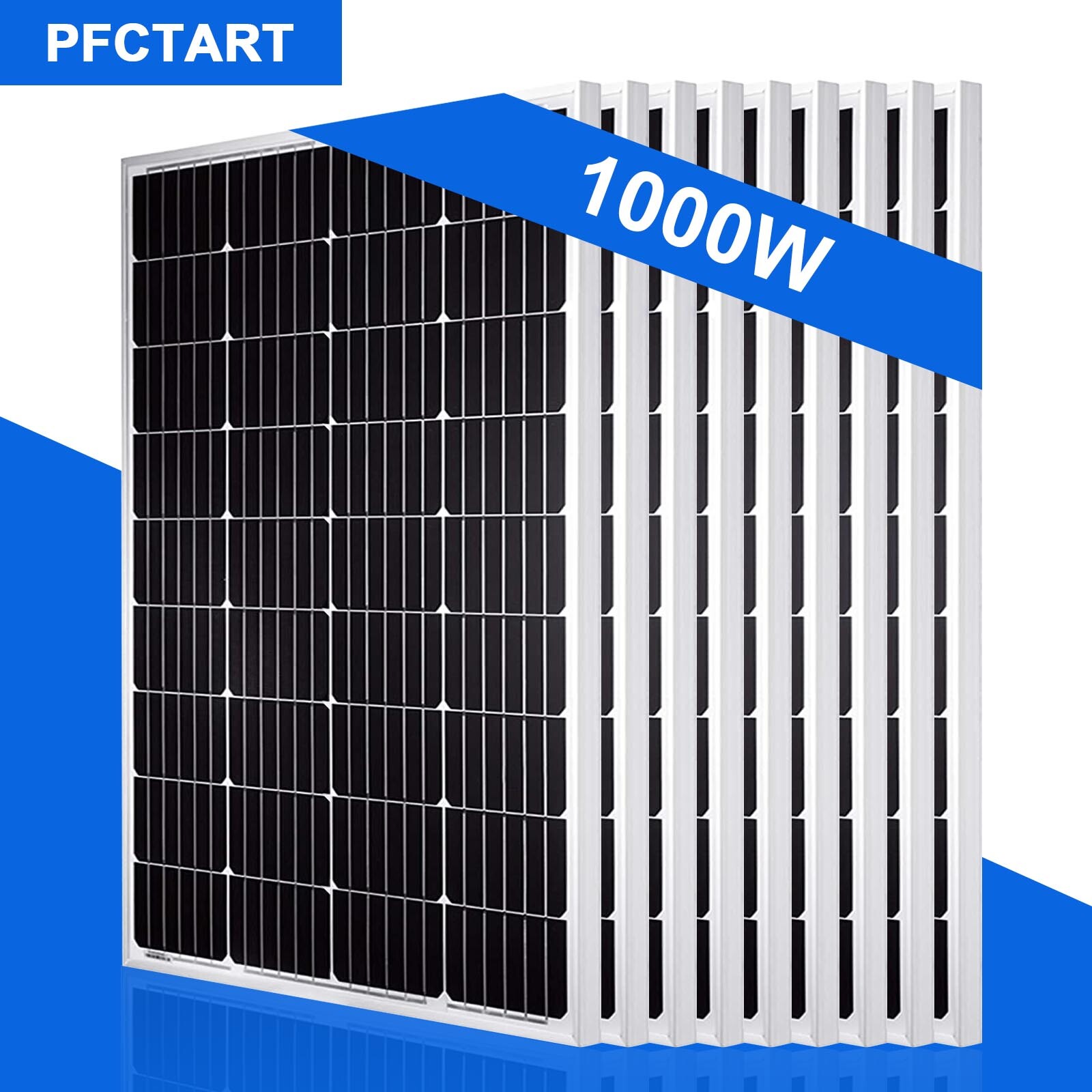 1000W Solar Panel High Efficiency 12V/24V/36V/48V Power Supply System for Home