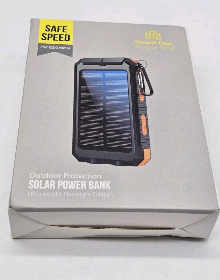 Safe Speed Outdoor Protection Solar Power Bank BRAND NEW 10000mah