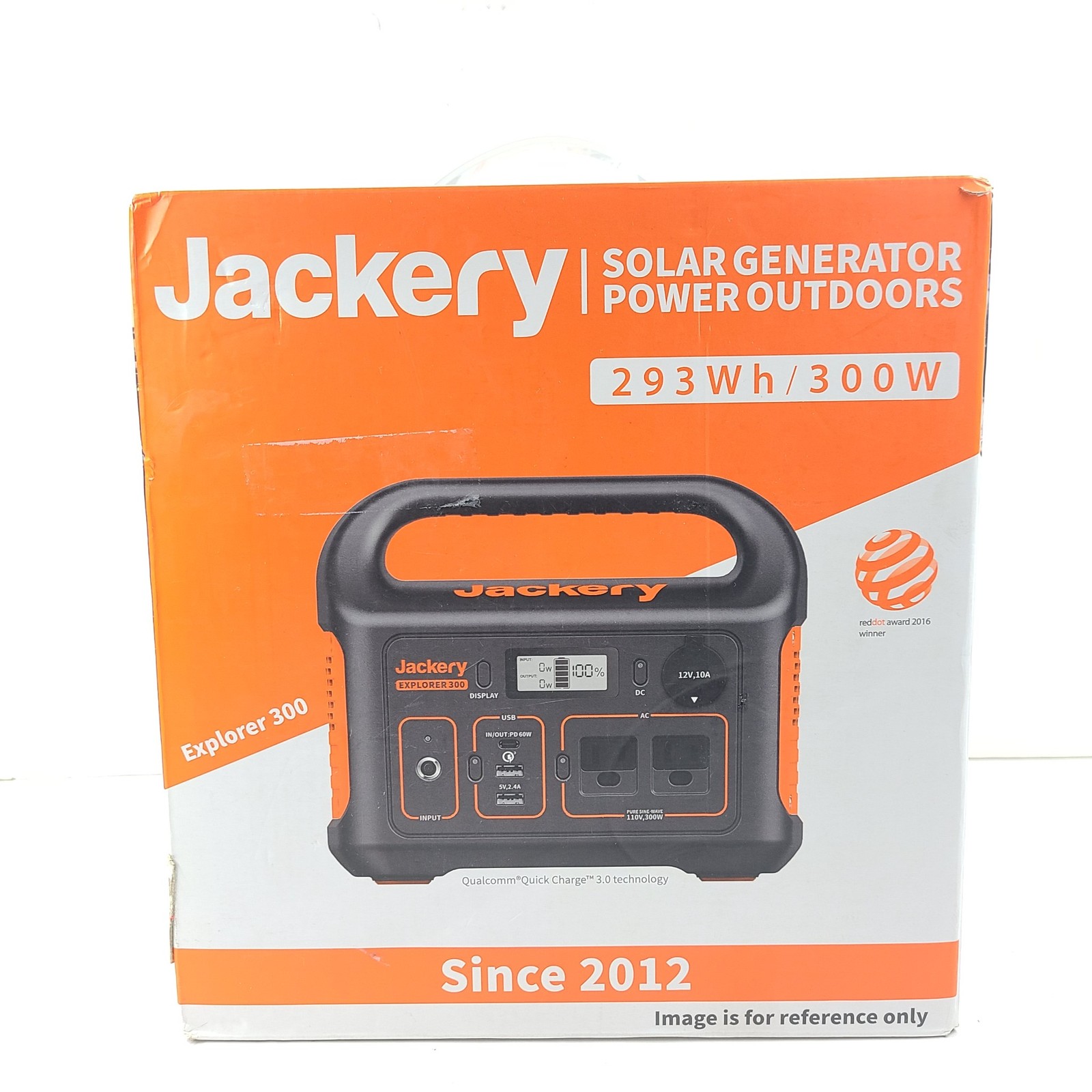 Jackery Power Station Explorer 300 Solar Generator Power Outdoors – Orange/Black