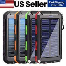 Super 20000mAh USB Portable Charger Solar Power Bank for Cell Phone 2025 US