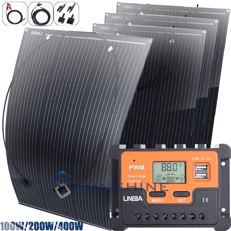 Solar Panel Kit 12V Mono Power Super Larger Outdoor Solar Generator For Home/car