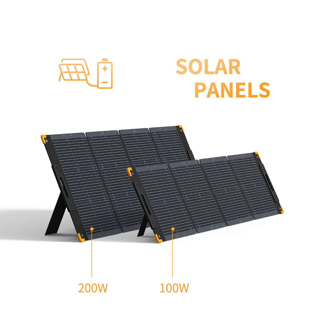 pecron 100W 200W Foldable Portable Solar Panel for Power Station Solar Generator
