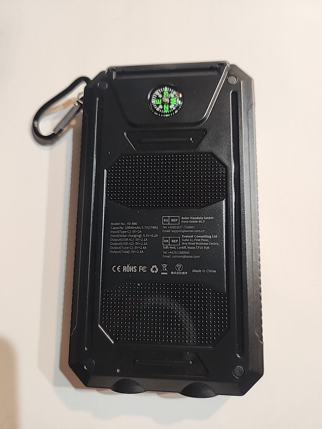 Solar Power Bank Ultra Bright Edition