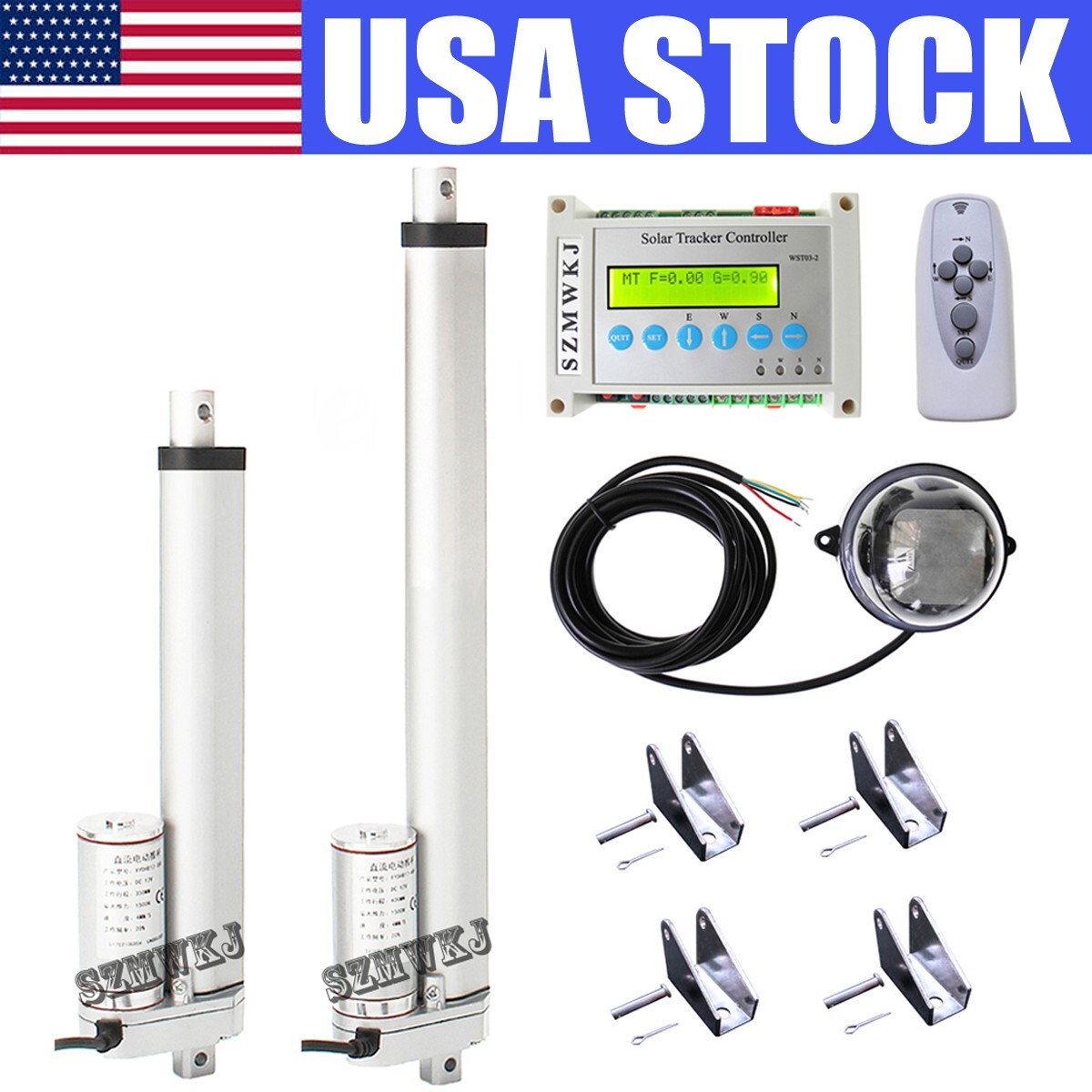 Complete Kit: Dual Axis Solar Panel Tracking Tracker Electronic Sun Track System