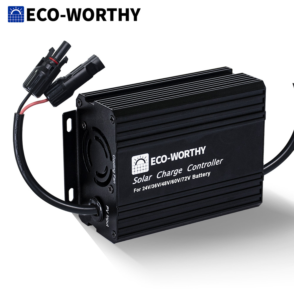 ECO-WORTHY 12A Boost MPPT Solar Charge Controller for 48V/60V/72V Golf Cart