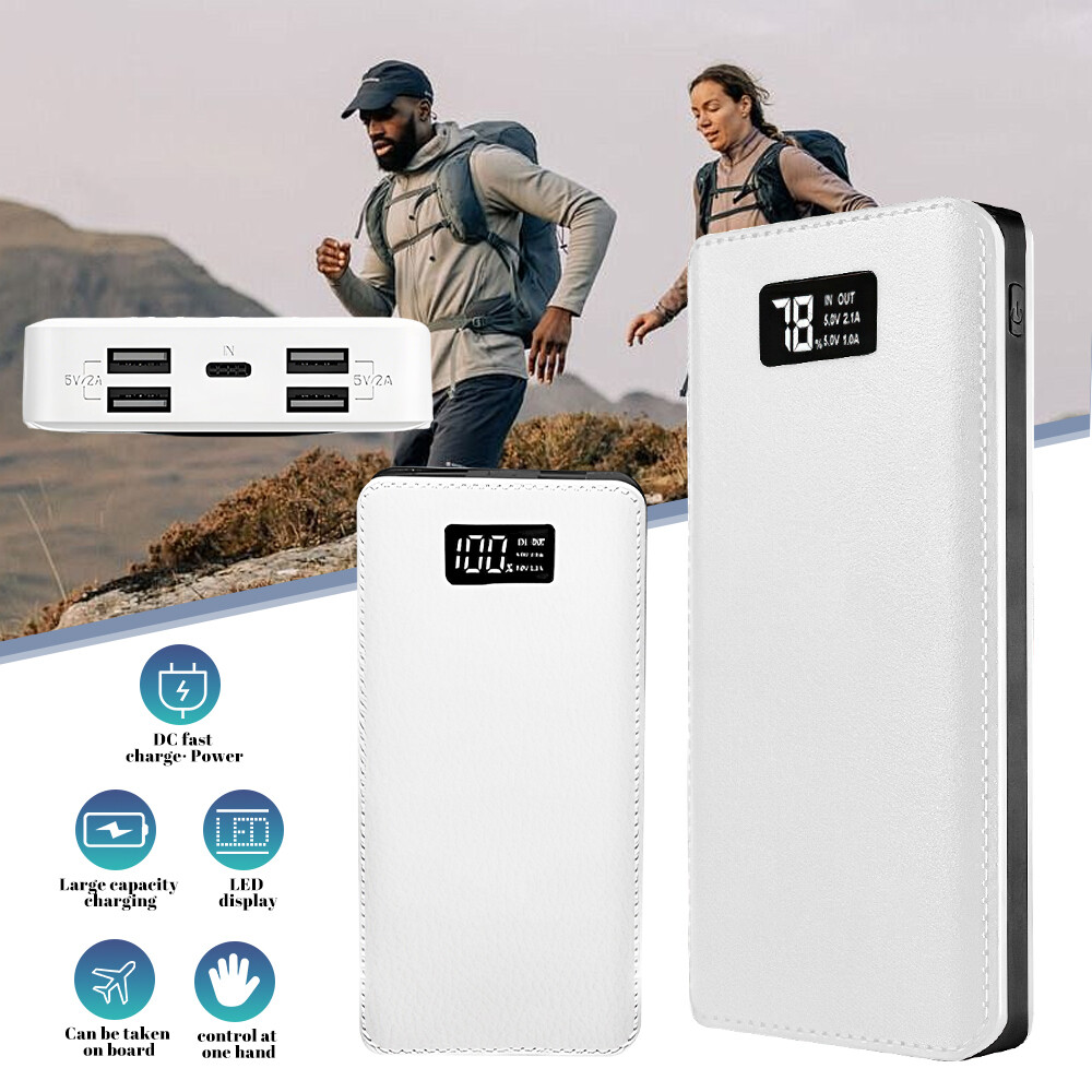 9000000mAh Power Bank External Battery Backup Fast Charger for Cell Phone 4USB
