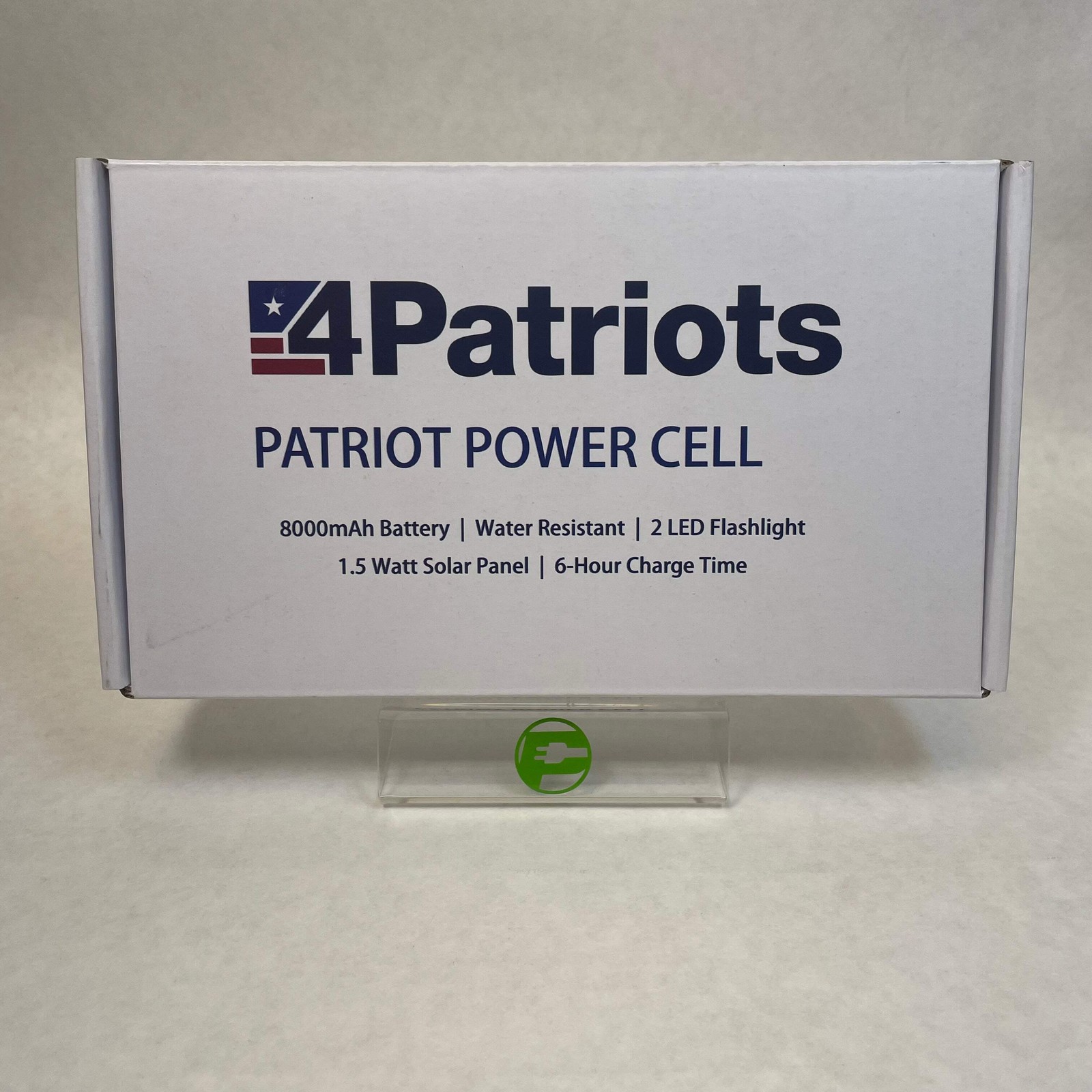 4Patriots Patriot Power Cell 4P1116 Micro USB Solar Power Bank 8000mAH