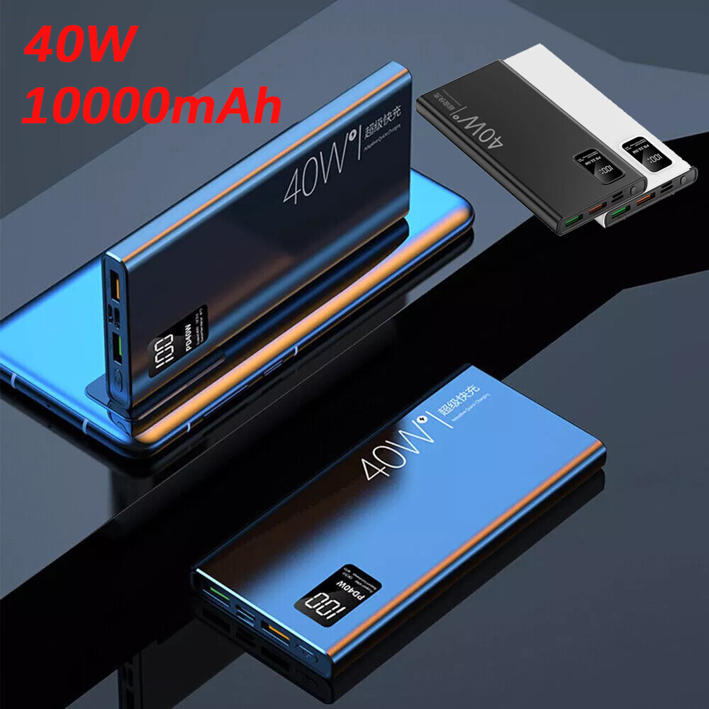 New 10000mAh Fast External Portable Power Bank Backup Battery Charger for Phone