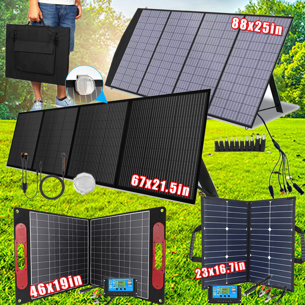 300W Portable Solar Panel Foldable Solar Charger for Generator Power Station RV