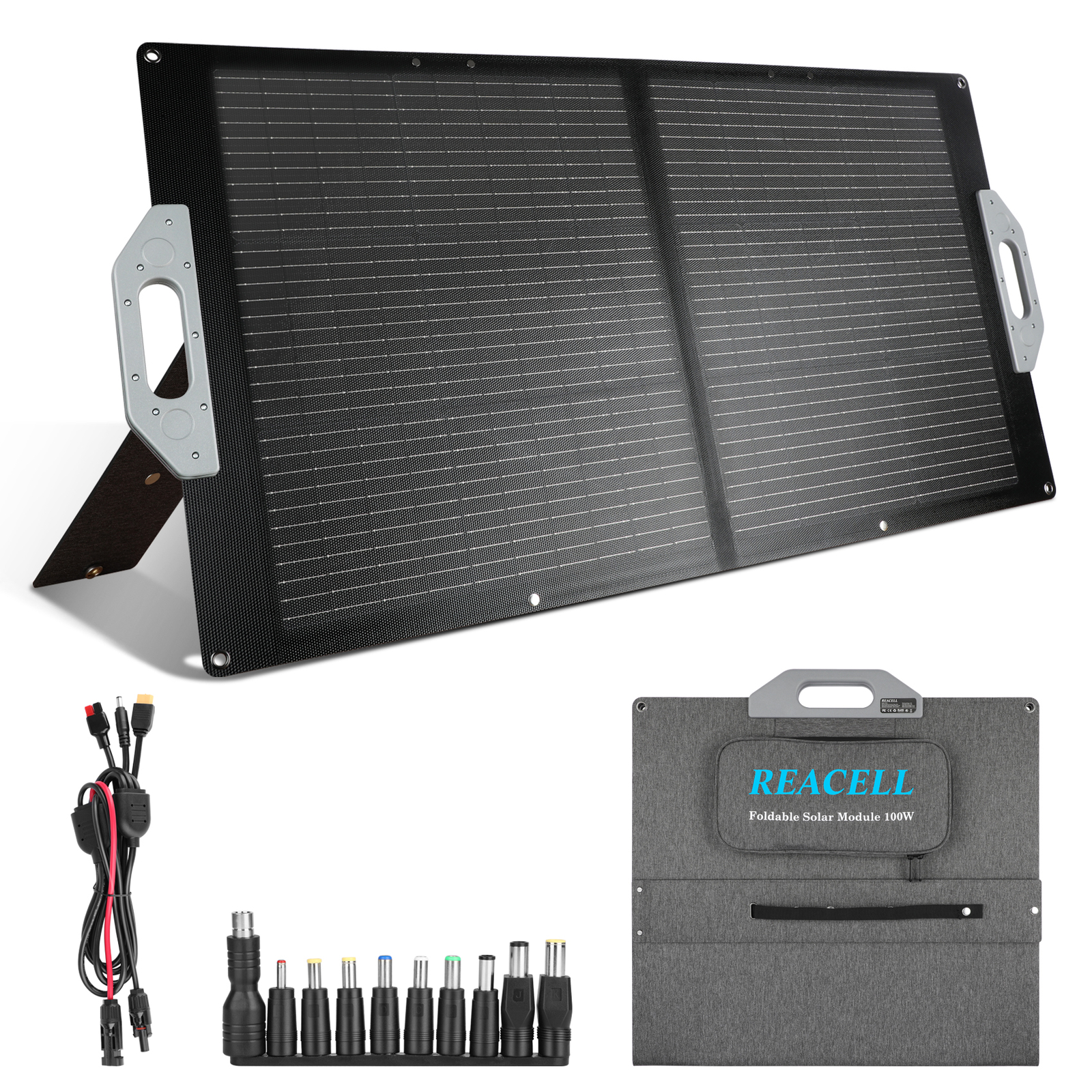 REACELL 100W Foldable Portable Solar Panel for Power Station Solar Generator