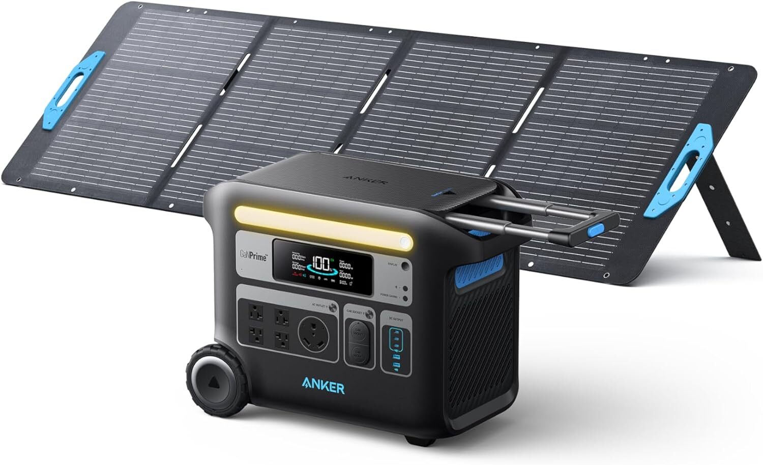 Anker SOLIX F2000 Portable Power Station 2048Wh GaNPrime+200W Solar Panel|Refurb