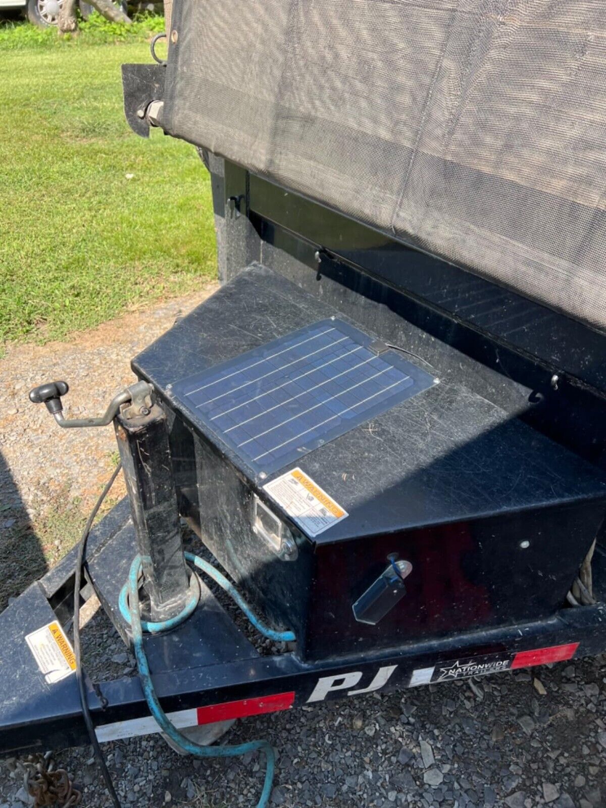 Solar Battery Charger Maintainer, 15W Solar Panel Kit for Dump Trailer Built-…