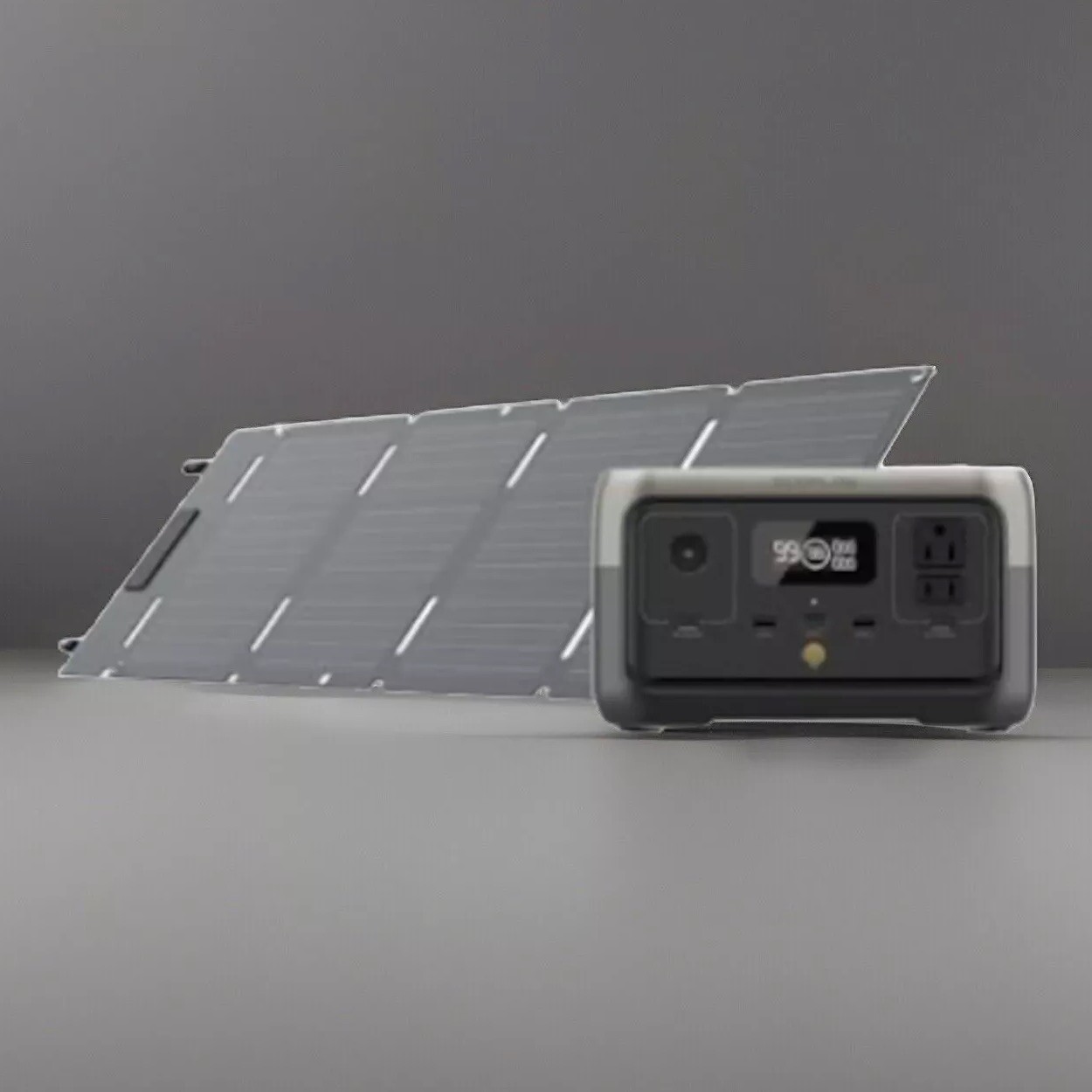 🔥EcoFlow RIVER 2 Power Station 256Wh Generator + 110W Solar Panel BNWT🔥