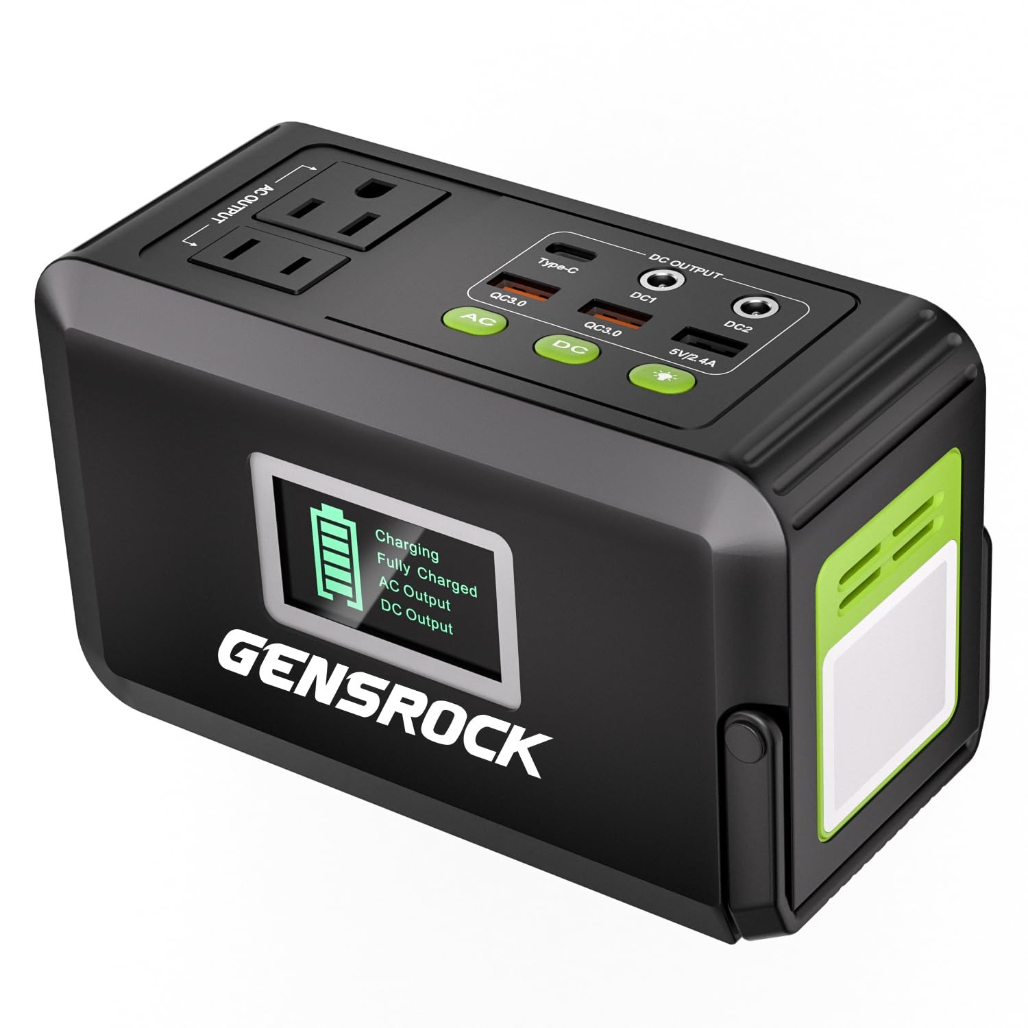 Gensrock Portable Power Station, 88wh Outdoor Solar Generator, Lithium Battery P