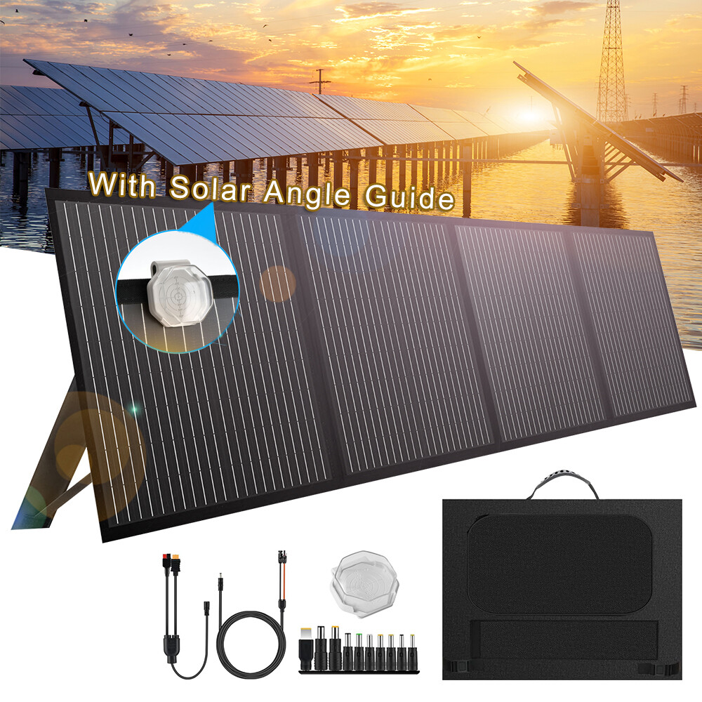 240W Foldable Solar Panel Kit Portable for Power Station Generator Power Outage