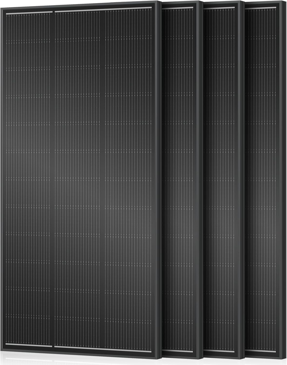 4 Pack 200 Watt 18BB Solar Panels, 800 Watt Total,  4Pcs 200W N-Type Solar Panel