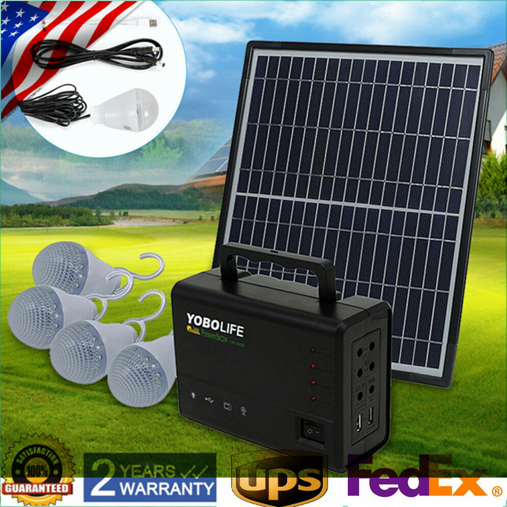 Portable Solar Generator with Solar Panel,Small Basic Portable Generator Kit USA