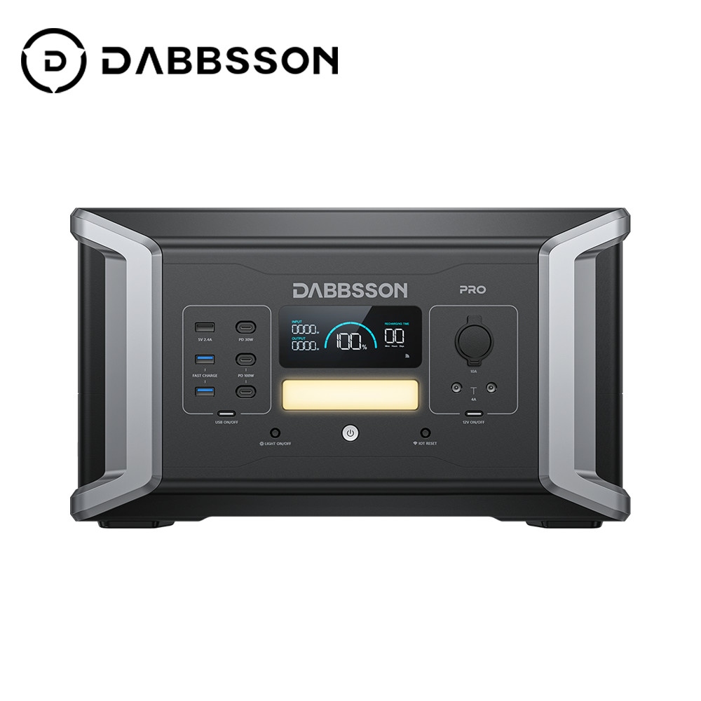 Dabbsson 2000W 1024Wh Power Station Solar Generator LiFePO4 (1200W Solar Input)