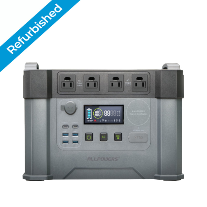 Portable Power Station 2000W (Peak 4000W) MPPT Solar Generator 1500Wh Backup