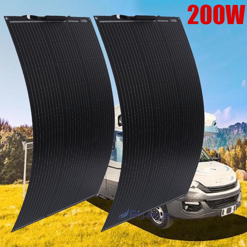 200W Watt 12V Solar Panel Mono HighEfficiency PV for Farm Home Shed RV Rooftop