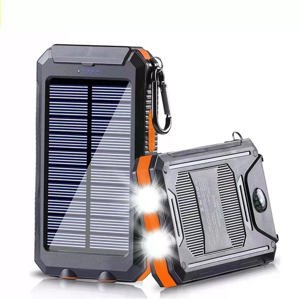 20000mAh Fast Solar Power Bank Portable External Battery Charger for Cell Phone