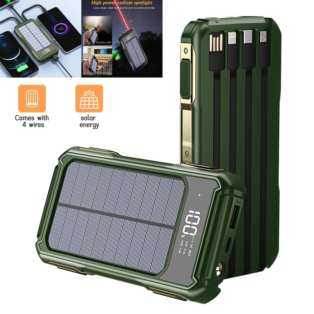 9000000mAh Solar Charger Portable Waterproof Charger Power Bank for Cell Phone