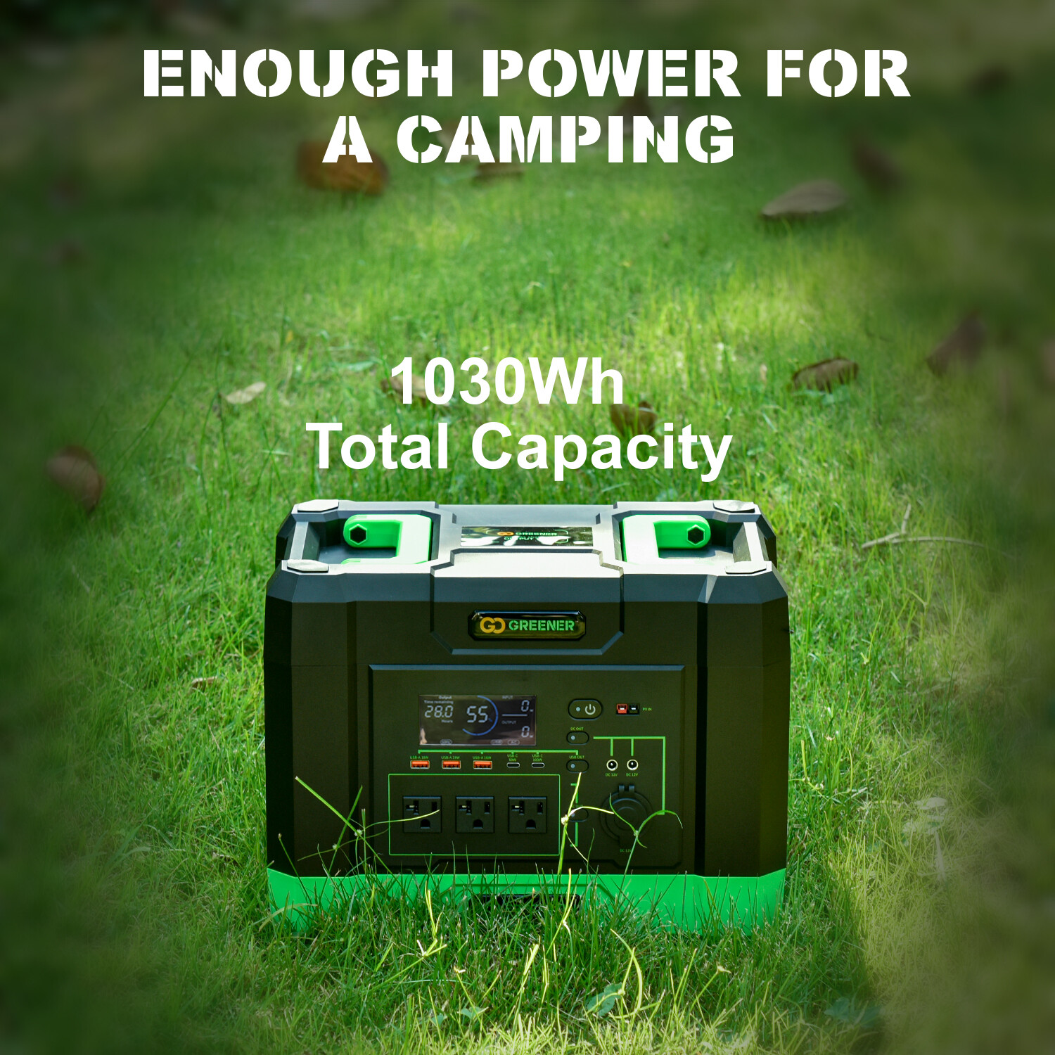 1030Wh Portable Power Station Camping Solar Generator(Solar Panel Not Included)