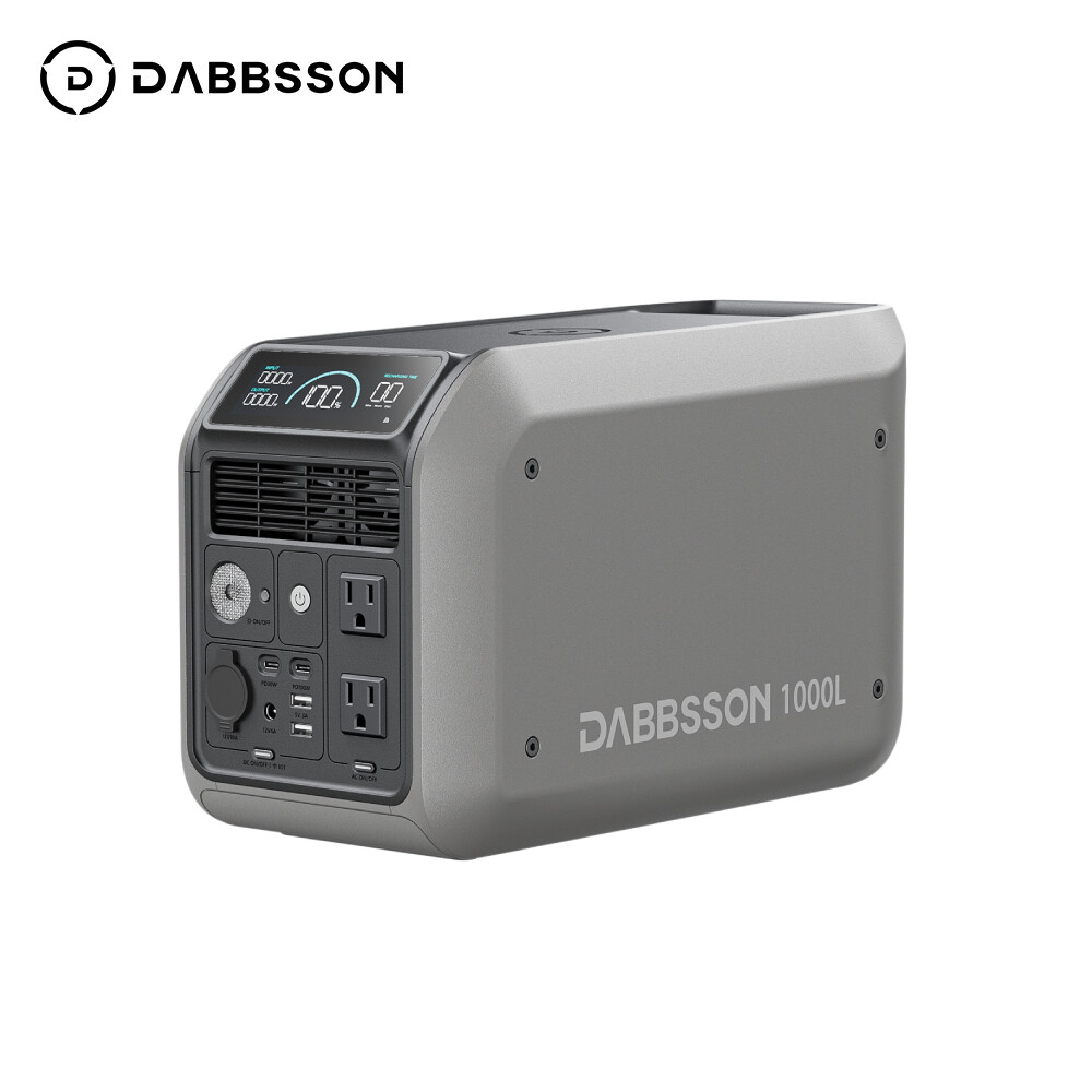 Dabbsson 1008Wh Portable Power Station 1200W Solar Generator 15ms EPS for Home