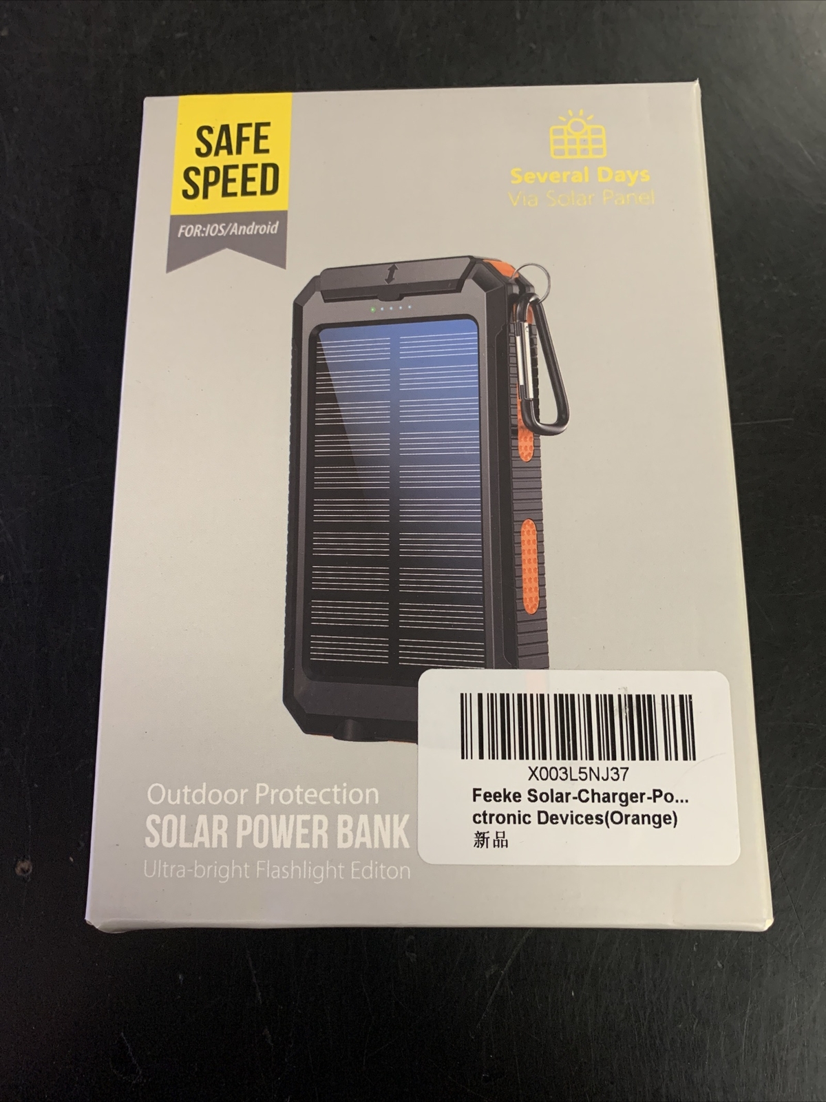 Safe Speed Outdoor Protection Solar Power Bank