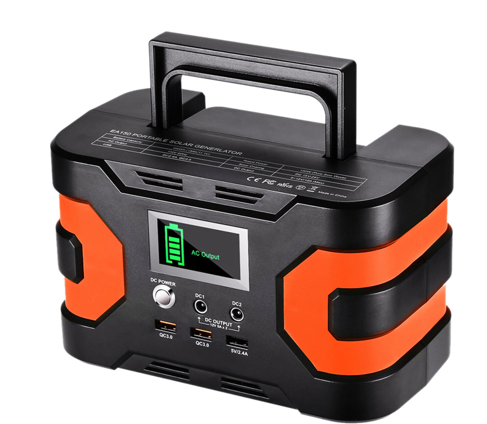 Flashfish EA150 Portable Solar Generator 150W CPAP Battery Power Station H4D6