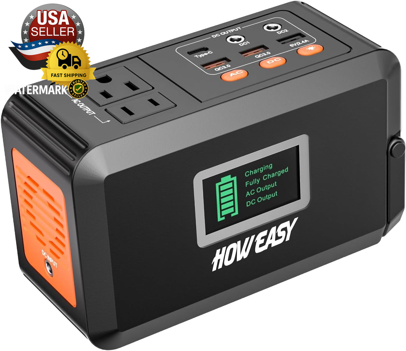 Portable Power Station, 88Wh Solar Generator, Lithium Battery Power with 110V AC