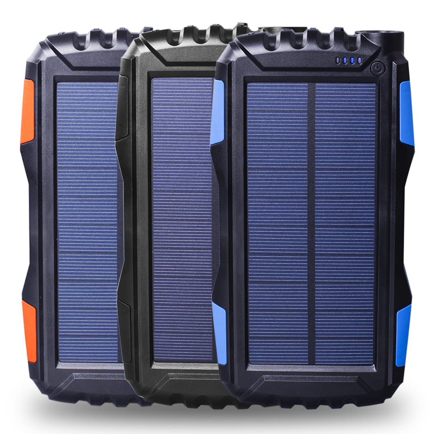 25000mAh Solar Power Bank Battery Dual USB Waterproof Charger for Phone 3 Color