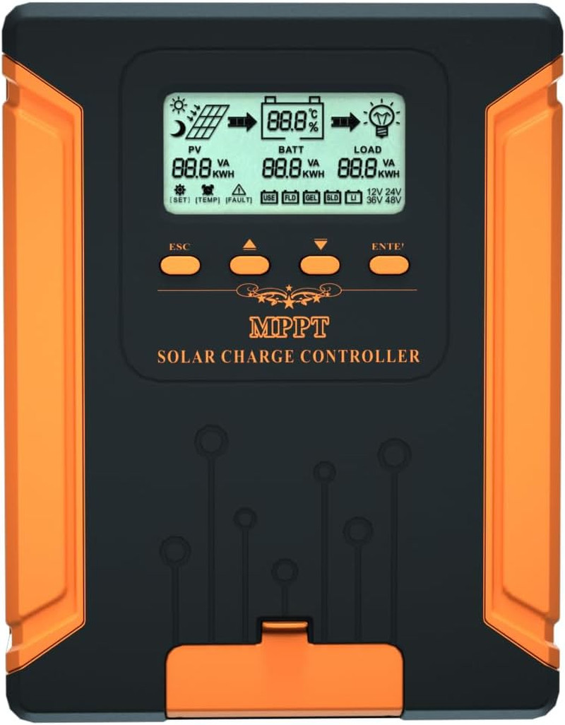 120A 12V/24V/36V/48V DC Input MPPT Solar Charge Controller with LCD Display Sola