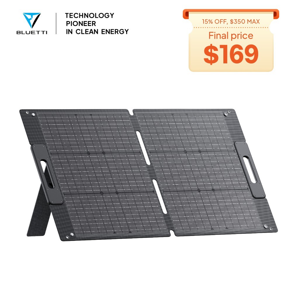 BLUETTI 100W Solar Panel Foldable Portable ETFE Coating for Power Stations