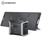 Dabbsson 1330Wh Portable Generator LFP Power Station＆Waterproof 120W Solar Panel