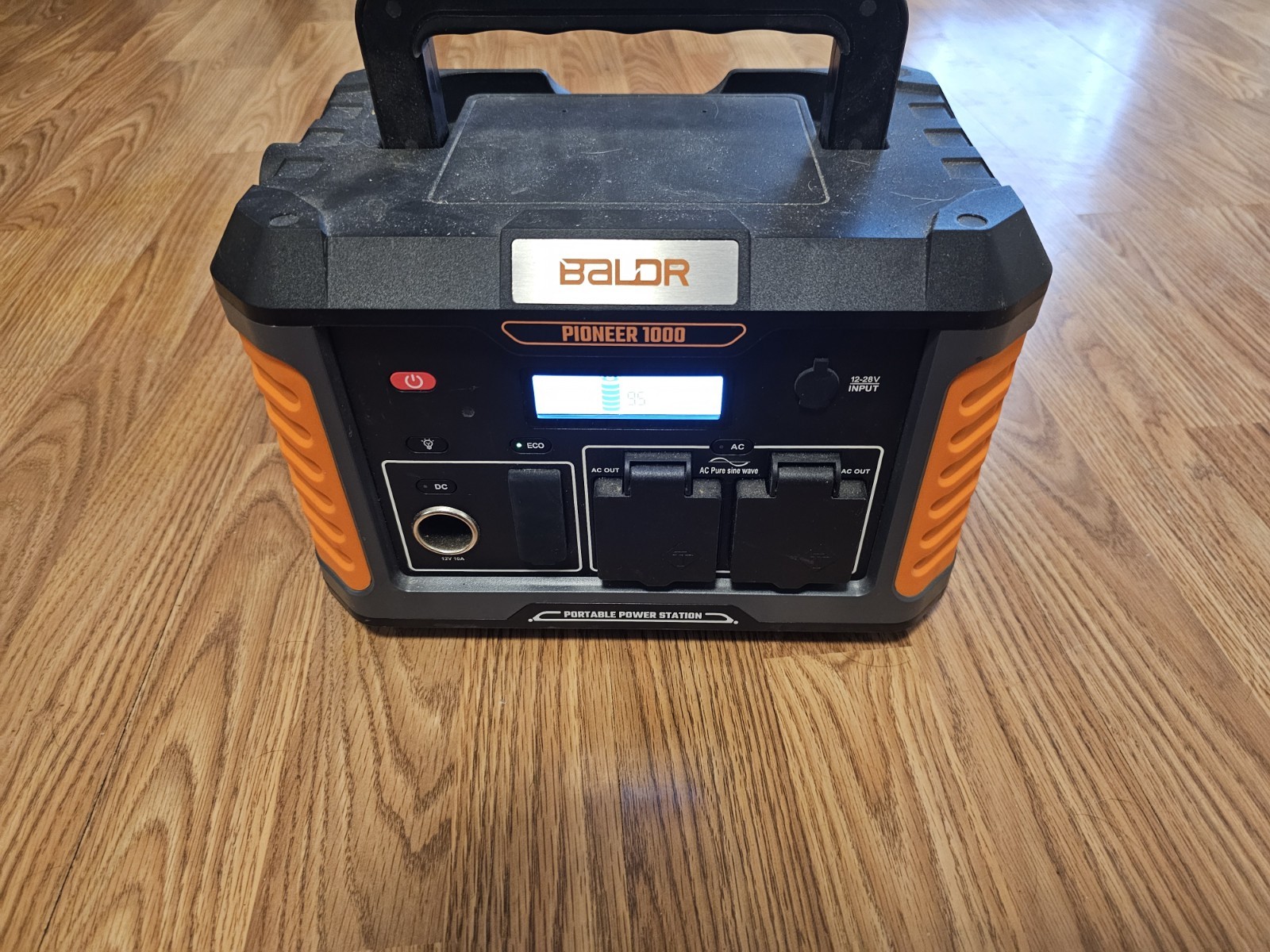 BALDR Portable Power Station, 1000W Output, 808Wh Capacity, AC Outlet, USB…